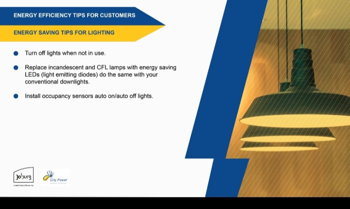 CityPowerJhb's tweet photo. #EnnergyEffeciency
#SaveEnergyJHB
When you leave the room or building, remember to switch off the lights.
Consider using gas heater instead of electric heater.^LP https://t.co/CYqwahD5Lc