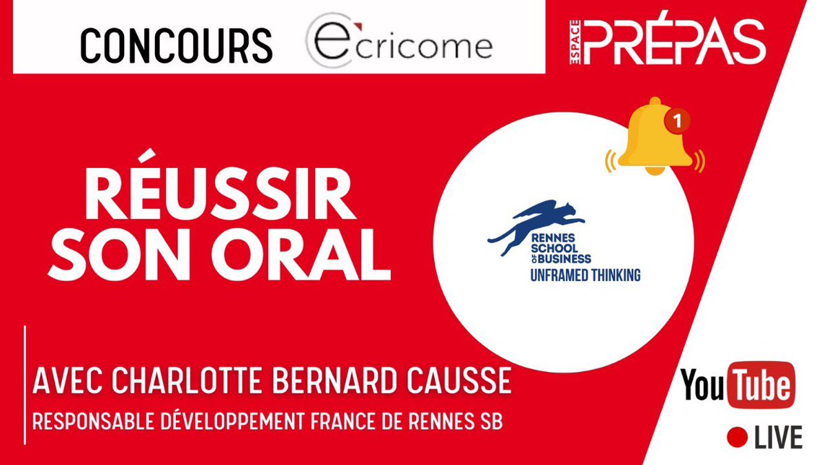 16/18 Vous n’avez pas pu suivre le live spécial « Réussir son oral » à <a href="/RennesSB/">Rennes SB</a> avec Charlotte Bernard Causse  ? On vous propose le replay ici ➡️ youtube.com/live/LxDfY0Nqq… @sabine_havard <a href="/elodiehure/">Elodie Huré</a> <a href="/s_hiaumet/">Stéphanie Hiaumet</a>