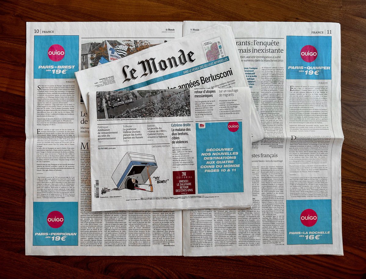 Aujourd’hui <a href="/ouigo/">OUIGO</a> est heureux d’annoncer ses nouvelles destinations, aux quatre coins du Monde (<a href="/lemondefr/">Le Monde</a>) : Brest, Quimper, La Rochelle et Perpignan 😉