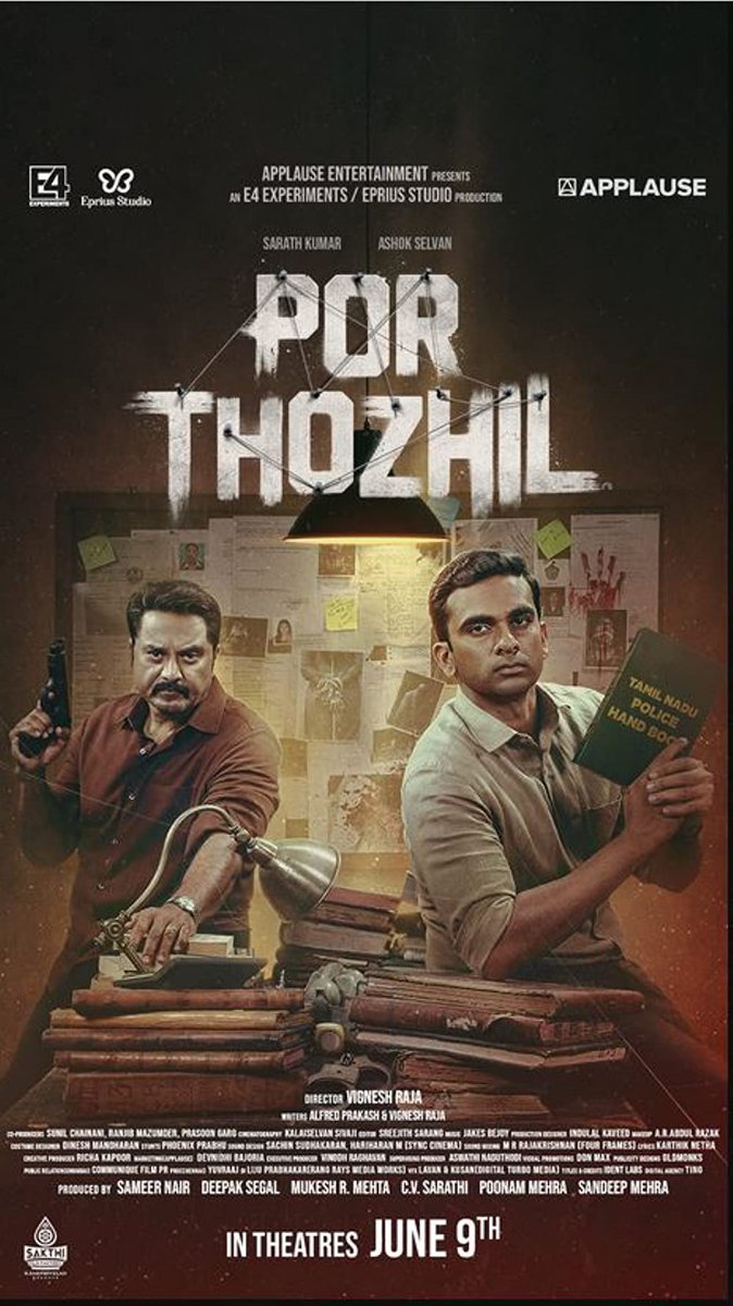 One of the best crime/suspense thrillers I have seen after #Ratchasan is #PorThozhil 
Hats off to the director #VigneshRaja, who made the audience sit at the edge of their seats throughout the film, irrespective of the script. 
#MustWatch