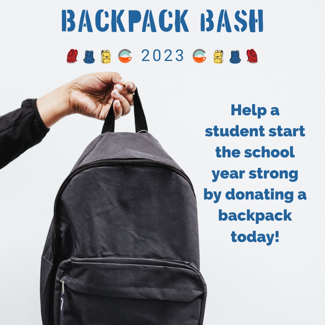 One of the greatest needs of the 2023 Backpack Bash is new and unused backpacks! To learn more about the Backpack Bash and how to donate items, visit Backpackbash.com