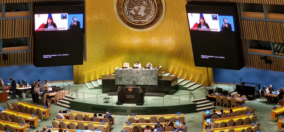 ValidityNGO's tweet image. Delighted to hear the statement of @MaltaUNMission 🇲🇹 🇪🇺 committing to implementing the #DI Guidelines with @ENIL_EU and partners on the Global Coalition on #Deinstitutionalization at #COSP16. We need the leadership of States Parties to ensure inclusive communities for all!