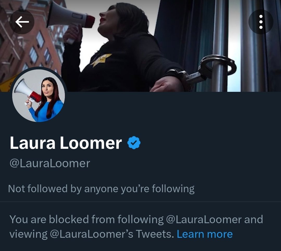 Loomer blocked me if not for this comment, a host of others. She joins the ranks of catturd and many more minor Tump boot lickers who have blocked me. Like leftist snowflakes, they can not debate the merit of their ideology.
#leftisinamagahat