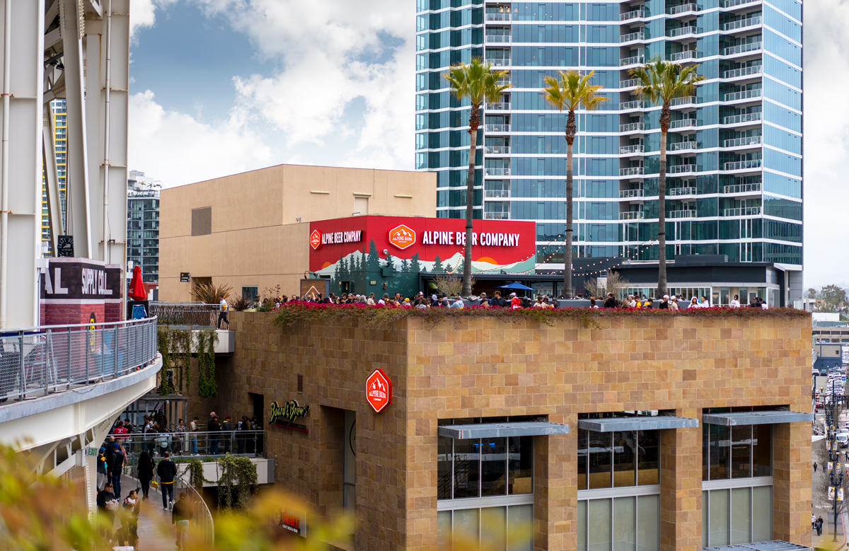 Cheer on the home team with your favorite brews! We'll be pouring all week long for the Padres homestand at our new rooftop bar at @PetcoPark near Section 309! #gopadres #alpinebeerco