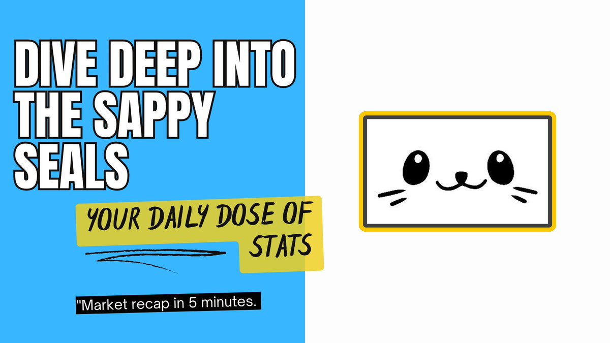 KennieSwoosh's tweet photo. The @sappyseals volume is cooling down, but the buyers are heating up!

I'll recap the last 30 days for you in 5 minutes.

Let's dive in and see what's happening!

1/8 https://t.co/FDw1XdMpwE
