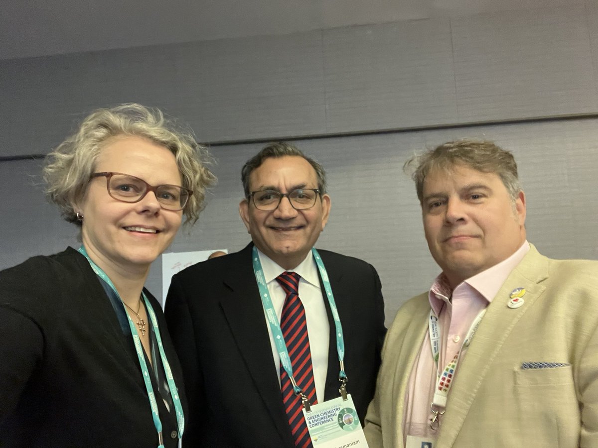 ACS Sustainable Journals (@acssustainable) on Twitter photo The journal is at the #GCandE2023 <a href="/ACSGCI/">ACS Green Chemistry Institute</a>. Come talk to us we are around this week, Pete Licence, our new editor in chief, and Bala Subramaniam and <a href="/MooresResearch/">Audrey Moores</a> as our executive editors. <a href="/ACSPublications/">ACS Publications</a> The journal is at the #GCandE2023 <a href="/ACSGCI/">ACS Green Chemistry Institute</a>. Come talk to us we are around this week, Pete Licence, our new editor in chief, and Bala Subramaniam and <a href="/MooresResearch/">Audrey Moores</a> as our executive editors. <a href="/ACSPublications/">ACS Publications</a>