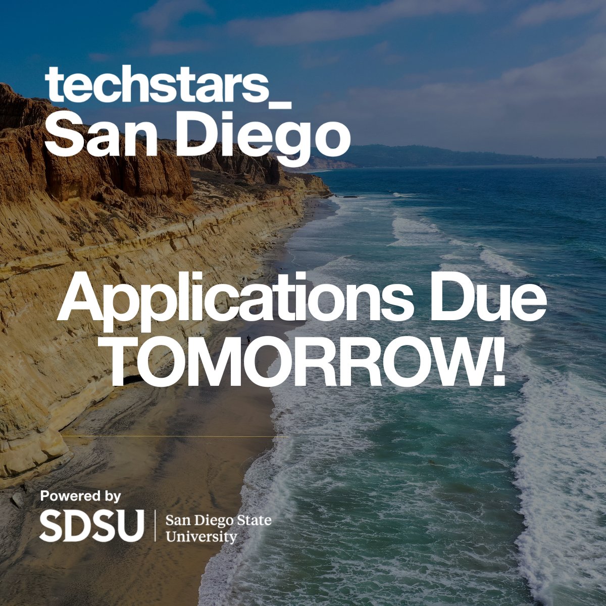 StartupSanDiego's tweet image. June 14th is the last day for startups to submit applications to @Techstars SD powered by @SDSU. 

Startups looking to accelerate growth and join San Diego&apos;s incredible startup ecosystem should apply.

➡️ Learn more &amp;amp; apply! ow.ly/PSUi50ONfoT

#Techstars #StartupSD
