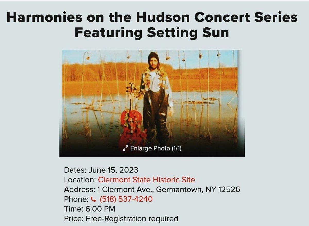 YLRecords's tweet image. Setting Sun is on a government website and it’s not for a crime! Free outdoor show this Thursday. We're celebrating air!