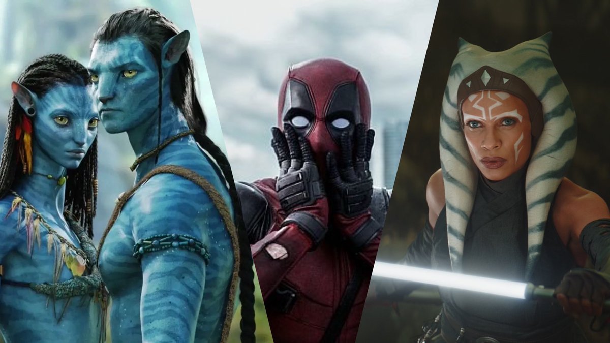 biggeekru's tweet photo. Disney объявила даты премьер большого количества фильмов — многие картины отложены на более поздний срок:

«Аватары»:
• «Аватар 3» — 19 декабря 2025 года (вместо 20 декабря 2024-го)
• «Аватар 4» — 21 декабря 2029 года (вместо 18 декабря 2026-го)
• «Аватар 5» — 19 декабря 2031 года (вместо 22 декабря 2028-го)

Marvel:
• «Дэдпул 3» — 3 мая 2024 года (вместо 8 ноября 2024-го)
• ��Капитан Америка: Дивный новый мир» — 26 июля 2024 года (вместо 3 мая 2024-го)
• «Громовержцы» — 20 декабря 2024 года (вместо 26 июля 2024-го)
• «Блэйд» — 14 февраля 2025 года (вместо 6 сентября 2024-го)
• «Фантастическая четвёрка» — 2 мая 2025 года (вместо 14 февраля 2024-го)
• «Мстители: Династия Канга» — 1 мая 2026 года (вместо 2 мая 2025-го)
• «Мстители: Секретные войны» — 7 мая 2027 года (вместо 1 мая 2026-го)

«Звёздные войны» (пока безымянные проекты):
• 22 мая 2026 года
• 18 декабря 2026 года
• 17 декабря 2027 года