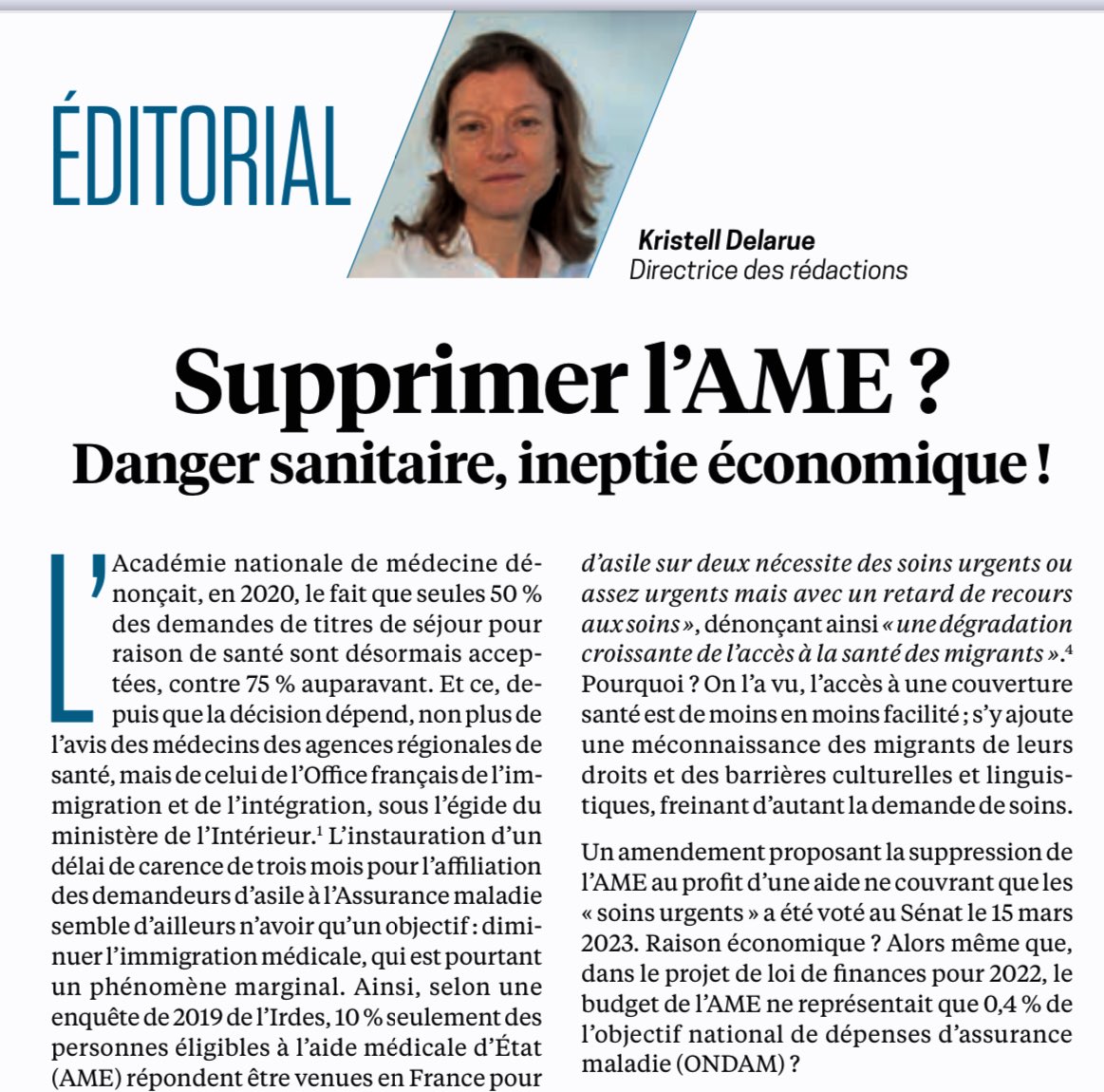 TBaubet's tweet photo. Malheureusement, je n’ai pas le droit de poster l’intégralité de cet éditorial de la @RevuePraticien 
Dommage, il est d’utilité publique ! https://t.co/11ho6wDLC7