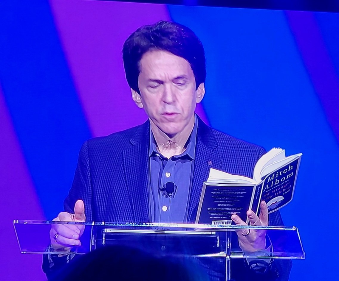 Our job is to carry our children... our job is to carry others @MitchAlbom 

#SHRM23 #SHRM75 #DriveChange #SHRM23Influencer