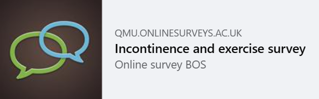 We have a #research survey running at the moment, looking at #incontinence and #exercise. Please take part if appropriate and share widely qmu.onlinesurveys.ac.uk/incontinence-a…   <a href="/ThePOGP/">POGP</a> <a href="/thecsp/">Chartered Society of Physiotherapy (CSP)</a> <a href="/QMUniversity/">QueenMargaretUni</a> <a href="/QMUPhysio/">QMUPhysio</a> <a href="/JudithLaneQMU/">Judith V lane (she/hers)</a> <a href="/CathyBulley1/">Cathy Bulley</a> <a href="/LauraFregonese1/">@LauraFregonese</a>