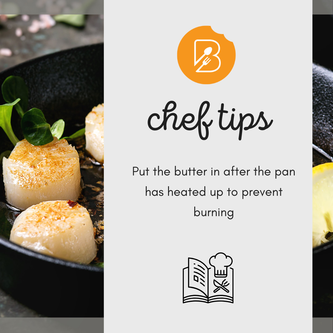 bite_reel's tweet image. Try this tip to keep the rich buttery flavor in your steaks or seared scallops!

#butter #seared scallops #cheftips #bitereel #bitereelcheftips #foodies #foodstagram #food #foodie #baking #cooking #vegan #foodphotography #instafood #foodblogger #healthrecipes