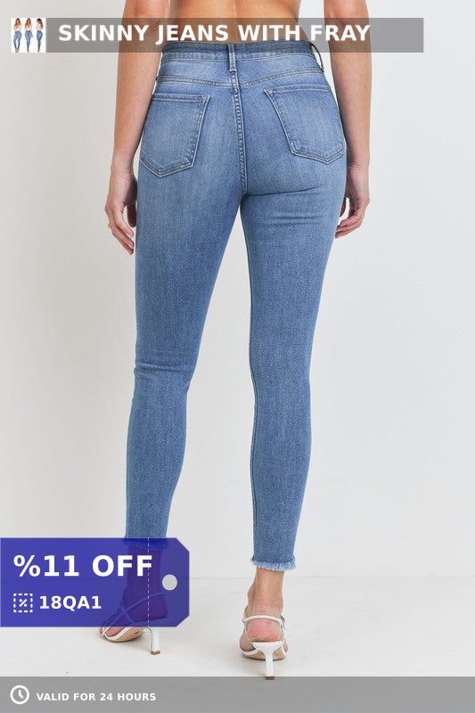 HUGE SALE😍👖 SKINNY JEANS WITH FRAY 👖😍 
 starting at $82.00.  A #trusted #outletstore
Shop now 👉👉 shortlink.store/vffxbde71u3c #judyblue #judybluejeans #jeans #denimjeans #bluejeans #womensjeans #jeansmadeinamerica #jeansmadeintheUSA #sexyjeans #Kancan #YMI #zenanna #risen #cello