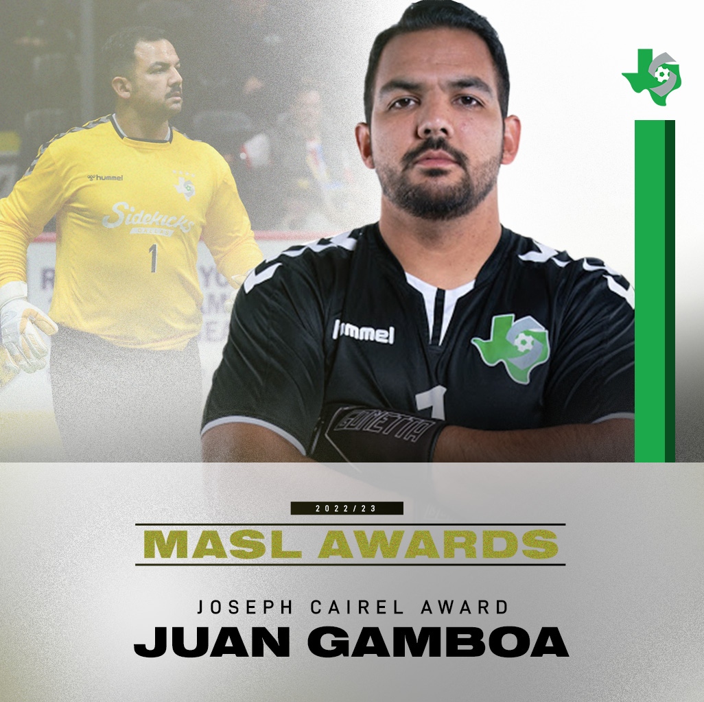 Congratulations to our very own Juan Gamboa on being selected as the 2022-23 MASL’s Joseph Cairel Award winner!🏆️ 

📰: bit.ly/43VbQQf

#LetsGoKicks