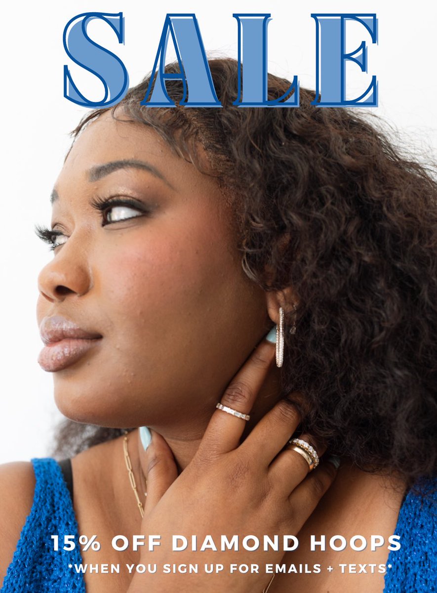 elizapage's tweet photo. Get exclusive access to our 48 HOUR FLASH SALE on diamond hoops when you subscribe to emails and texts using the link below:

https://t.co/V5KuoOczI1 https://t.co/u7EKP7KUI6