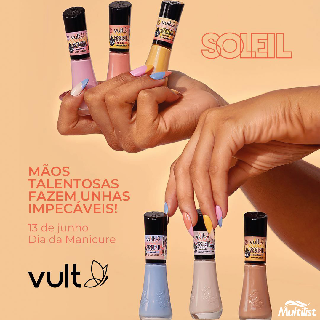 multilistdist's tweet photo. Neste dia especial, é hora de enaltecer as profissionais que nos deixam com unhas impecáveis e cheias de estilo! ✨ 

#diadamanicure #unhas #soleil #vult #diaespecial #santacatarina #distribuidora https://t.co/zfvwyAqNDI