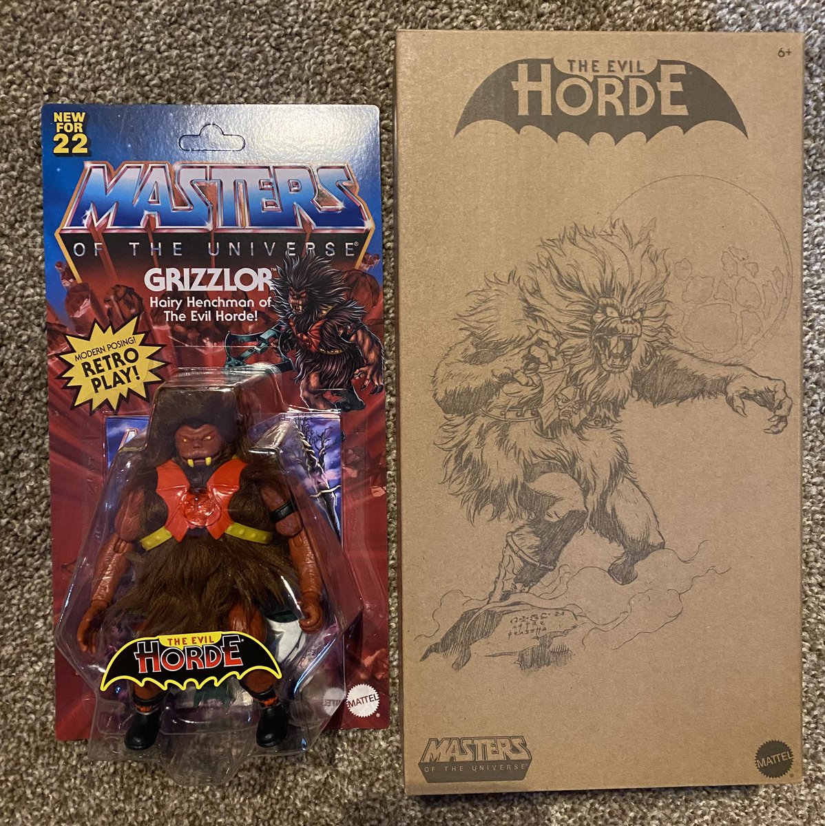 My first ever (successful) #mattelcreations order has arrived in the form of glorious #grizzlor . Pretty sweet! #mastersoftheuniverse