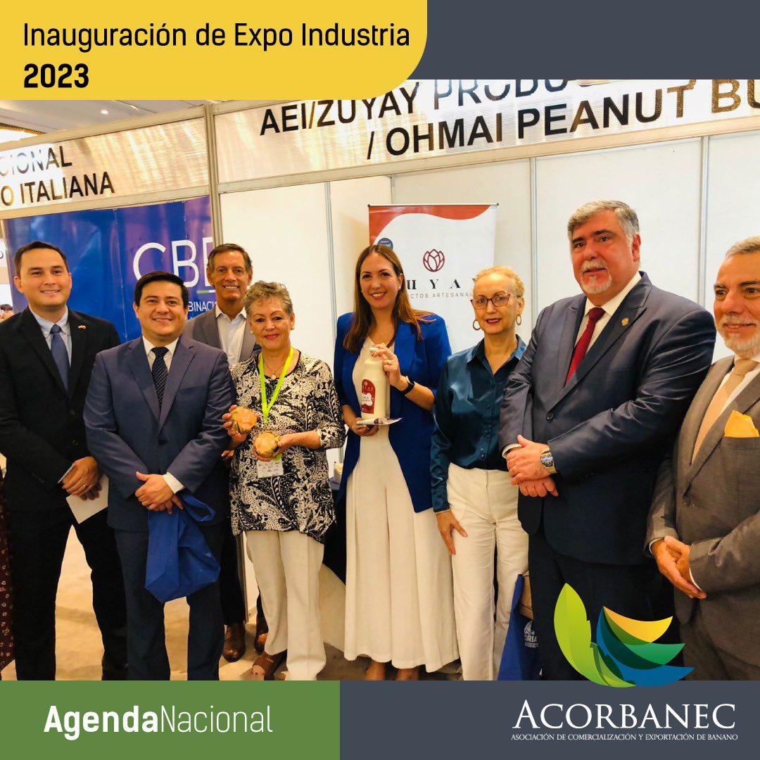 acorbanec's tweet image. Este martes se inauguró Expo Industrias 2023, evento organizado por la Cámara de Industrias de Guayaquil que se celebra en el hotel Hilton Colon.

Nuestro Coordinador General Leonardo Zambrano, estuvo por ACORBANEC junto a otros representantes de gremios.