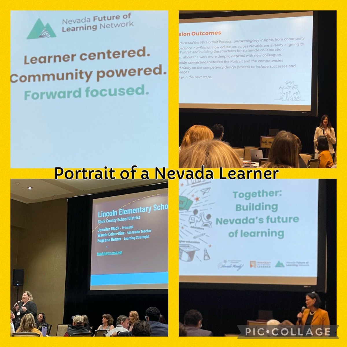 All together today showcasing our pilot projects that center around the Portrait of a Nevada Learner. Top Gun educators and leaders are in this room!  ⁦@jeaninepcollins⁩ ⁦@NevadaReady⁩ ⁦@pammoran⁩ ⁦@LincolnES1⁩ ⁦@EugeenaH⁩ ⁦@DrColonDiaz1⁩