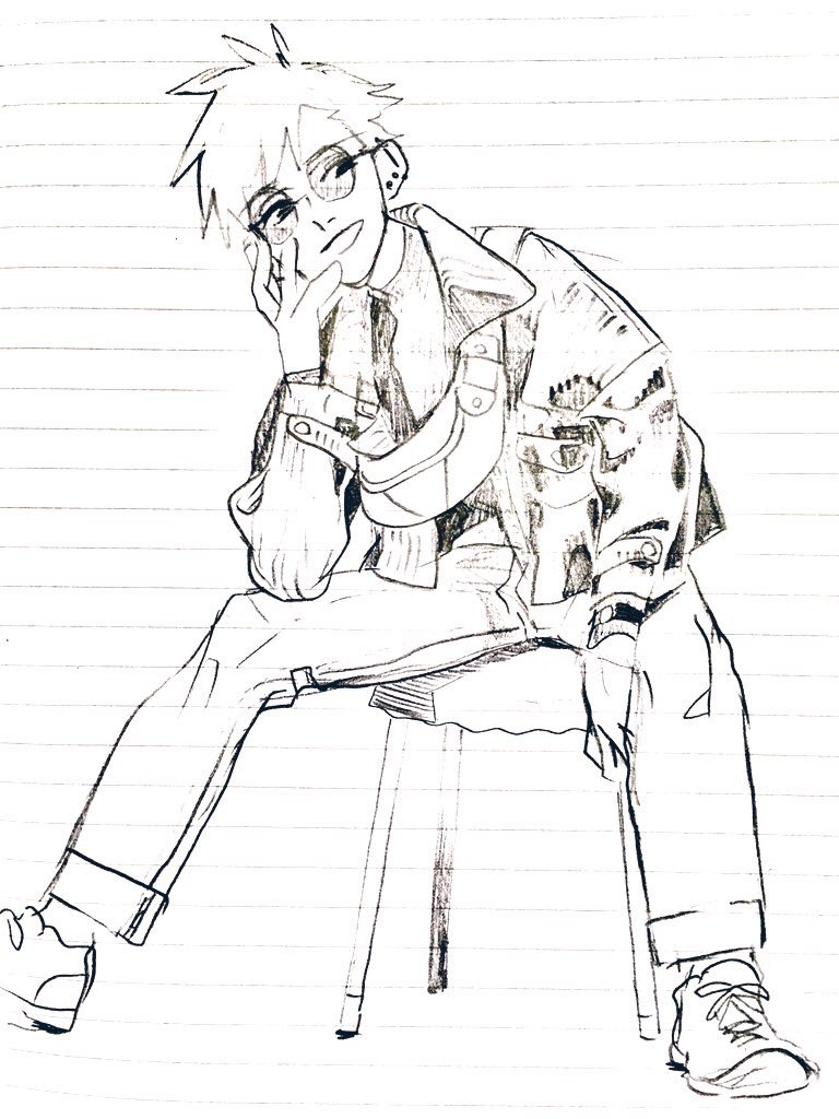 服の模様を服の流れに沿って描くの好きすぎる
