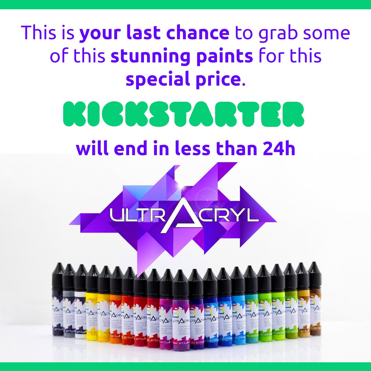 Don't miss this! Your last chance

#crowdfundingcampaign #kickstarter #ultracryl #ultraseries #ten01_labs #acrylicpaint #brushlicking #miniaturepainting #minipainting #tabletopgames #3dprinting #bustpainting #dnd #dioramacreators #scalemodelling #40k #warhammerpainting #warhammer