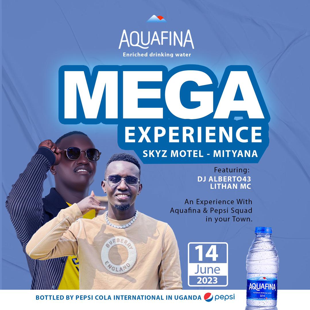 Hooo egyi ni party Mityana people are your ready for an international brand enriched drinking water @Aquafina  bringing to you a big party with @djalberto43 Na @Lithan_Mc1  Fortportal tujjja
#fortheloveofit