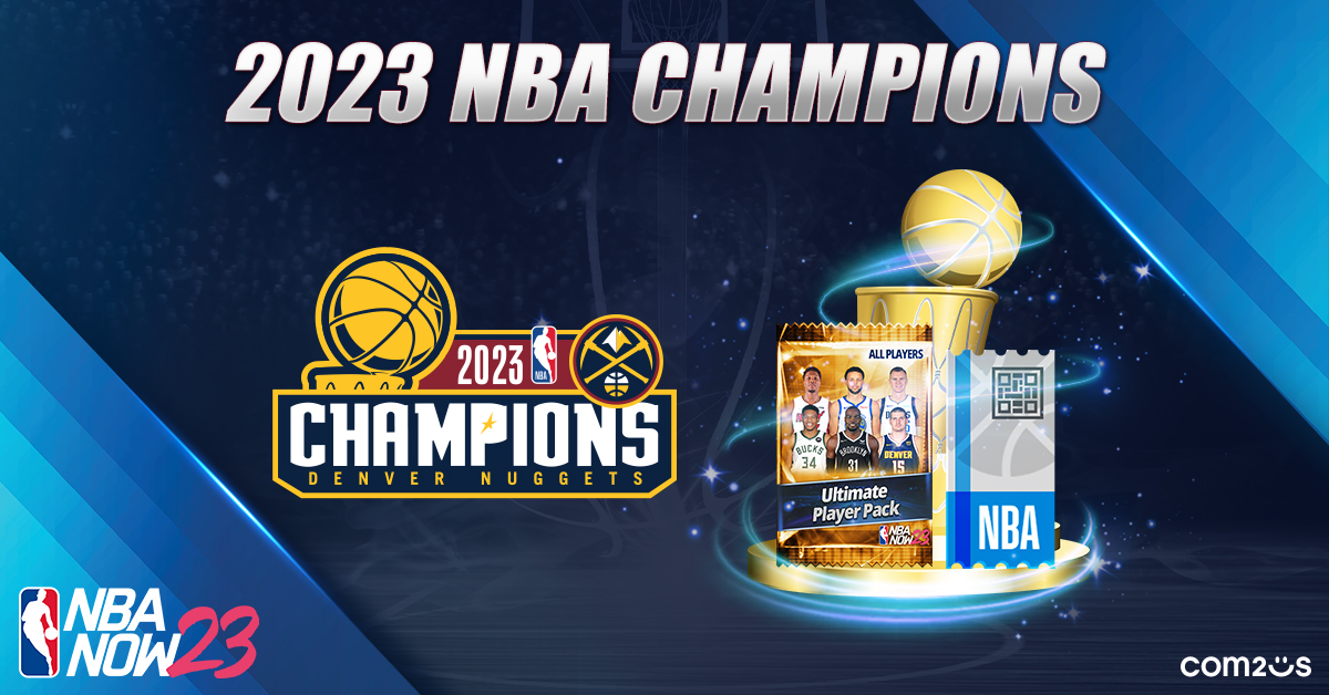 Congratulations to the '22-'23 NBA Champions, the Denver Nuggets!🏆

🔥To celebrate, we've prepared a special reward for all of our Players.🔥

Coupon Link: withhive.me/c/638/NBANOW23…
Rewards:
- Ultimate Player Pack x5
- Regular Season Ticket x20

#NBANOW #NBAFinals #DenverNuggets