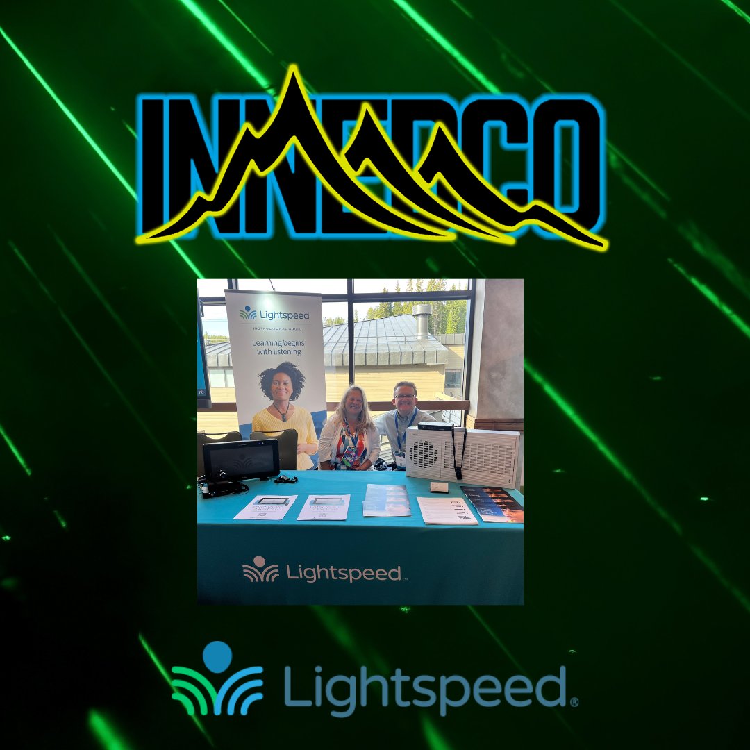 A big shout out to <a href="/lightspeedtek/">Lightspeed</a>! If you could hear your presenter's sessions <a href="/InnEdCO/">InnEdCO</a> 2023, you can thank our #lightspeedtek friends. Want to know more about what they do? Visit their sponsor booth! #innedco #edtech #edchat #k12