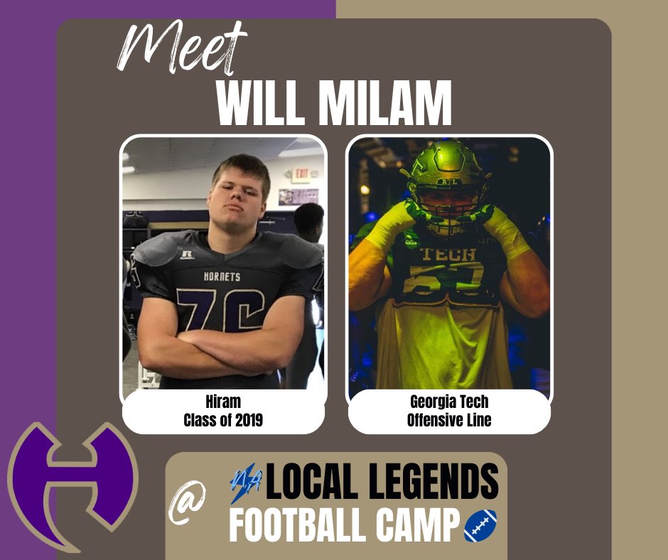 t_holcomb1's tweet photo. THIS SATURDAY Local Legends Football Camp will be at Paulding County High School June 17th. You do not want to miss this camp! Spread the word!

Come learn from a Hornet LEGEND!

@hiramhornetsFB @CoachFominaya @coachhalbrooks @coachmcknight81 @HiramAthletics @AP_CoachHodge https://t.co/Bch2IL64GE
