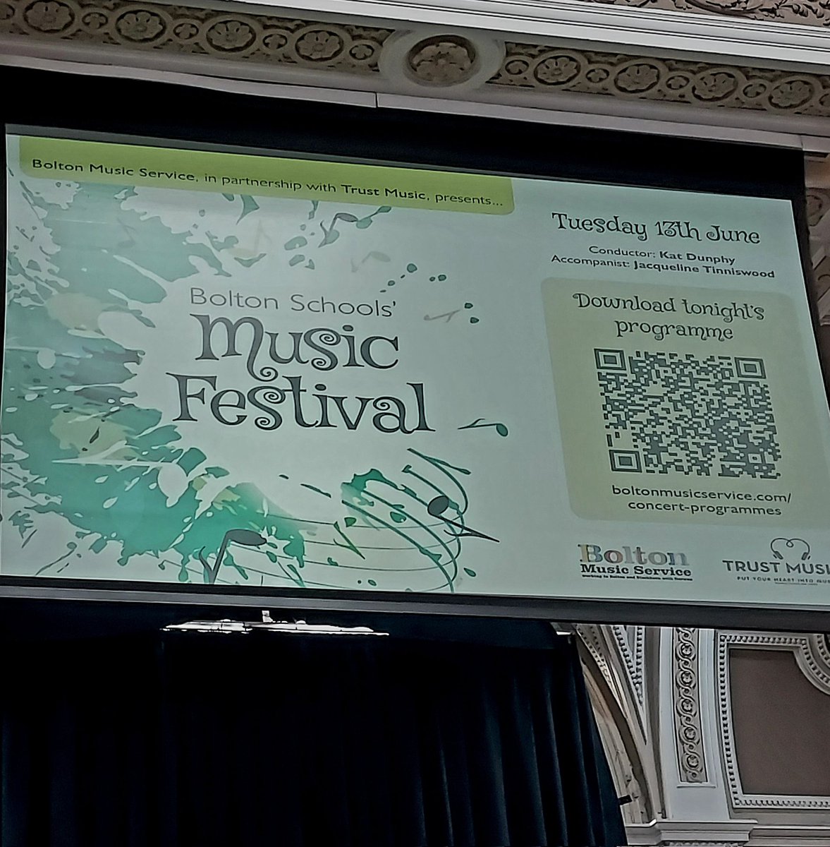 We are all ready to welcome schools to the 2nd night of the @trustmusic_org Music Festival @VicHallBMM .