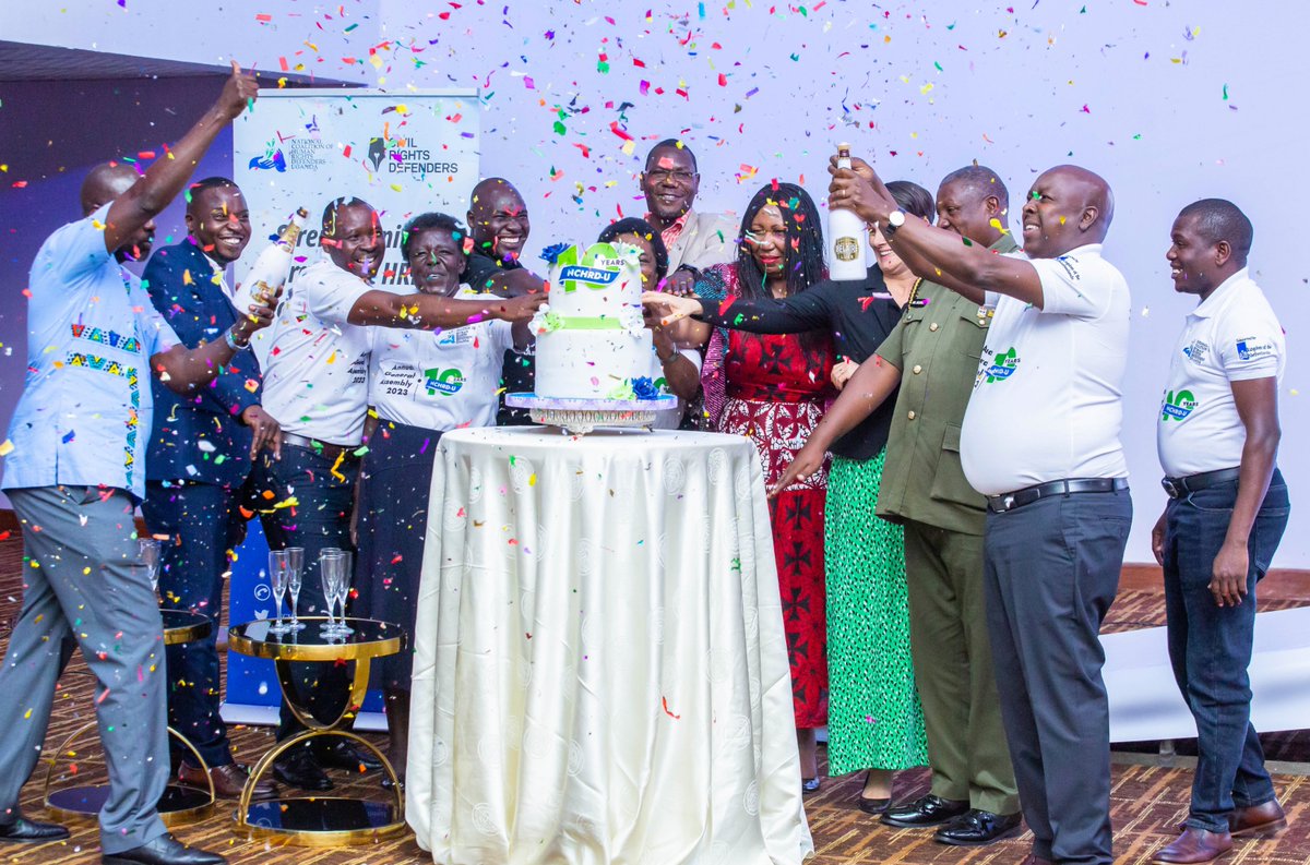 NCHRD_UG's tweet image. Here is to 10 YEARS!!

The journey of @NCHRD_UG is a humble one which started in 2013. 

The Coalition has grown over the years to  having over 200 individuals &amp;amp; organizations working to promote the protection of HRDs.

THANK YOU to everyone that has walked this journey with us.