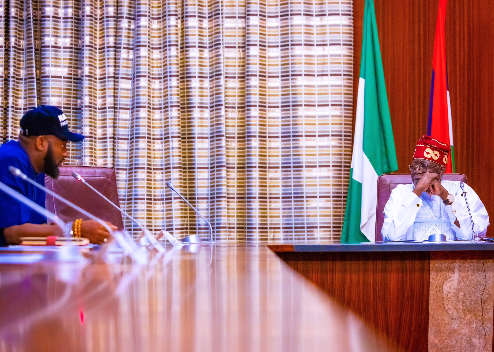 FyhNrmxXsAIcFeJ?format=jpg&name=large Tinubu Meets NANS Leadership, Backs Student Loan (Photos)