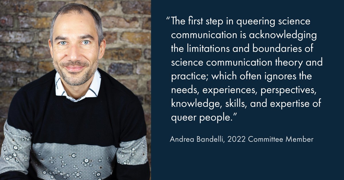 SciCommAwards's tweet photo. Committee member @Maphutha is featured in a new book that exposes the boundaries of #sciencecommunication theory and practice, while showcasing the incredible work of LGBTIQA+ people who actively push the field forward.

Learn more: https://t.co/Rw0MuC3TaA #pride #scicomm https://t.co/8mSQHaVdb6