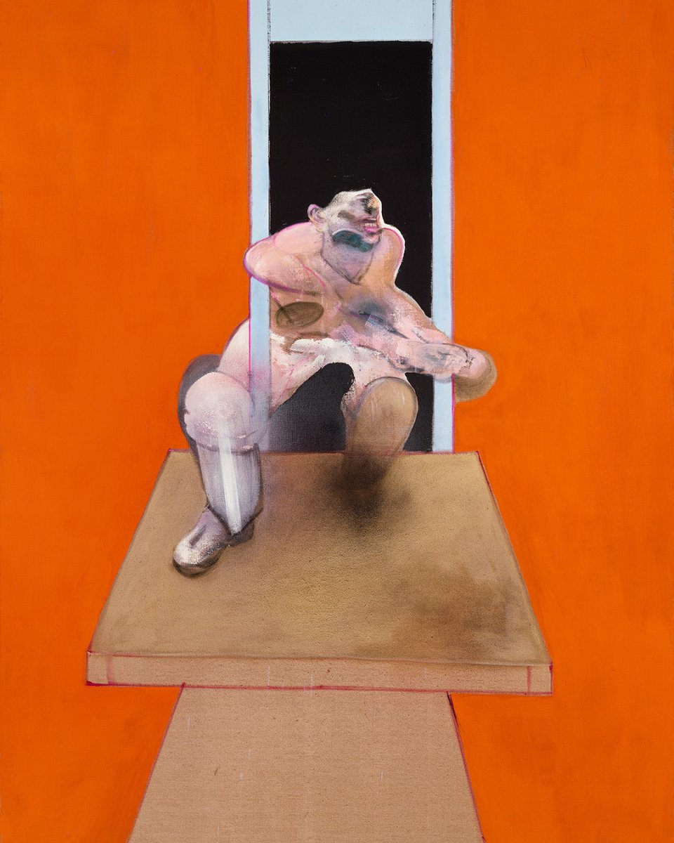 'Figure in Movement', 1985
Oil and pastel on canvas
78 x 58 in. (198 x 147.5 cm)

#francisbacon #fineart #artist #canvas