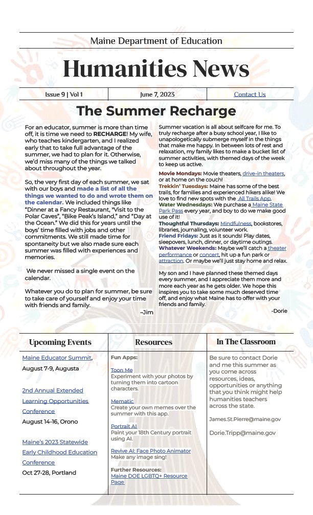 ME Dept of Education tweet media