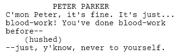 LowTriFilms's tweet photo. It's pride month, so I think now is as good a time as any to just state that Peter in TSSM is transmasc

I hoped it was clear enough in the text, but given the current debate about Gwen in #SpiderVerse I didn't want to leave doubt in anyone's mind! https://t.co/A472S7FXRA