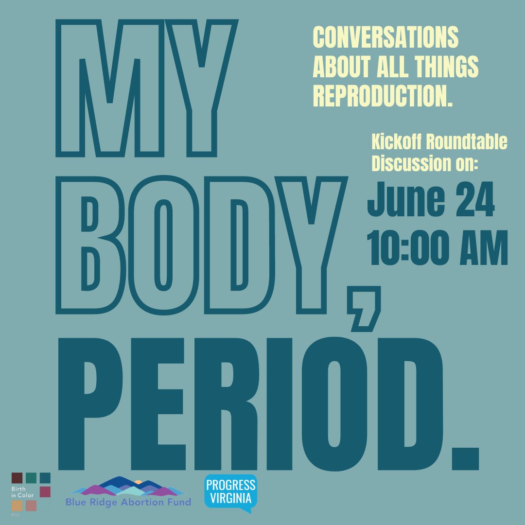 Are you ready to be comfortable talking about reproductive health? We are, too. Mark your calendars for June 24! Details here: eventbrite.com/e/my-body-peri…