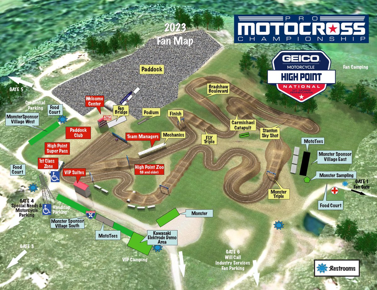High Point National Round 4 - Track Map