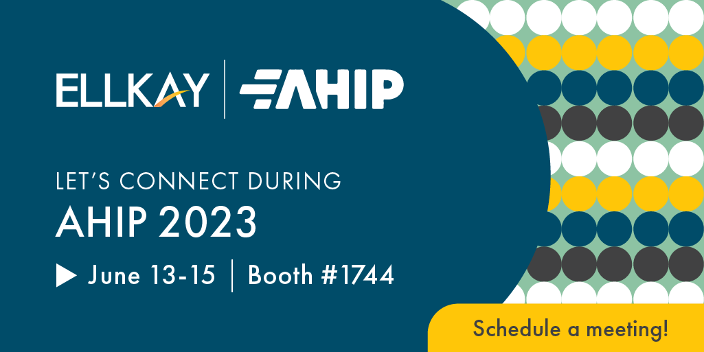 TeamELLKAY's tweet photo. Meet the team at AHIP 2023, happening now! Head over to booth #1744 to learn about our Claims Management Archive and how ELLKAY can help your health plan streamline data collection, meet interoperability mandates, and drive value-based care. #ELLKAY https://t.co/bs0nF1OQjr https://t.co/dqi9zT99Qd