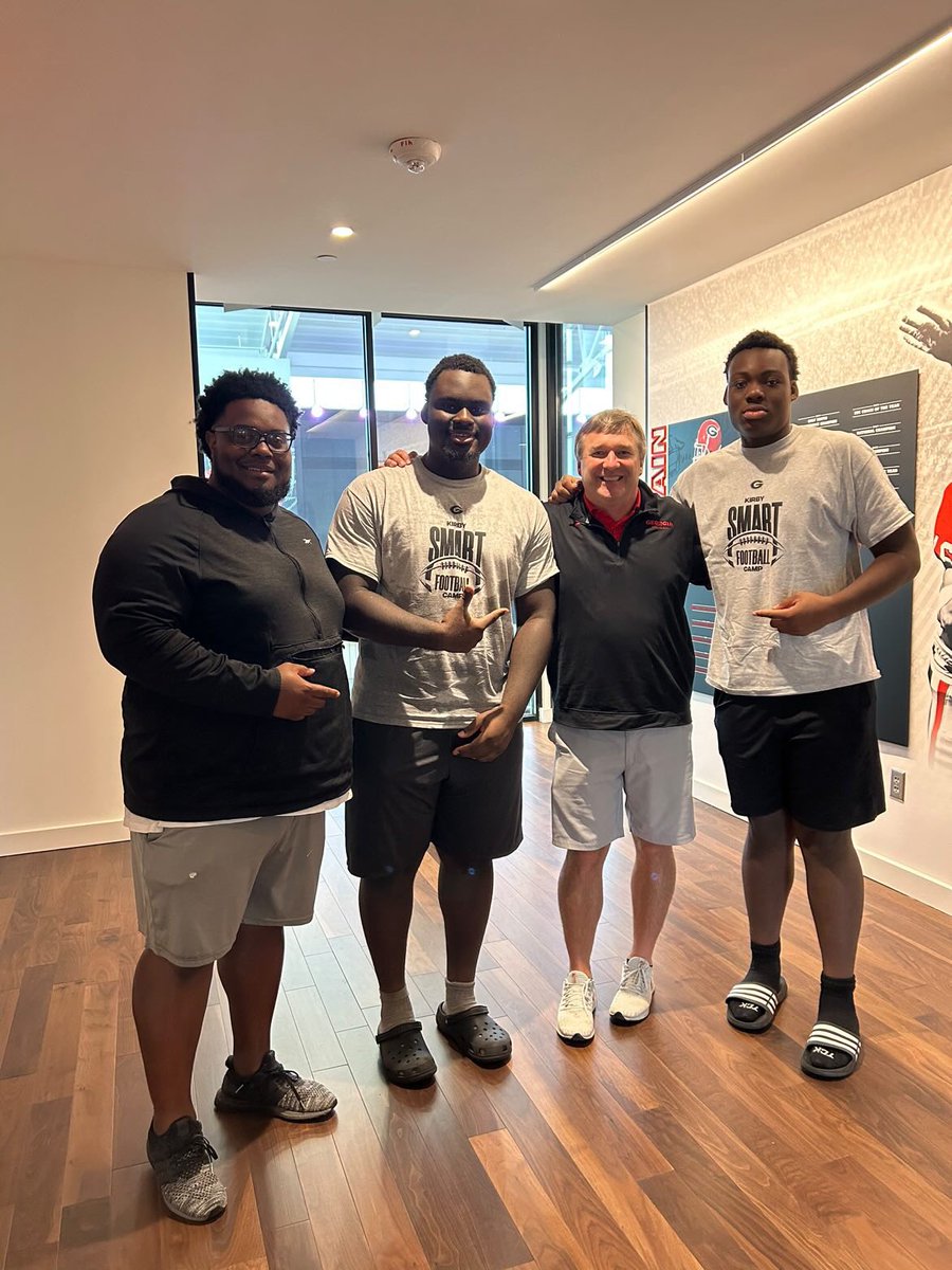 After a great camp and amazing conversation with <a href="/KirbySmartUGA/">Coach Kirby Smart</a> I am blessed to receive a offer from The University Of Georgia!!❤️🤍 <a href="/SSearels/">Stacy Searels</a> #AGTG <a href="/_CoachGreene_/">Greg Greene</a> <a href="/SouthGarnerAD/">SGHS Athletics</a> <a href="/BrianYarboroug7/">Coach B</a>