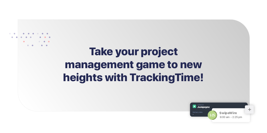 trackingtime's tweet image. Effortlessly manage your projects with comprehensive Project Tracking Software. Stay on top of deadlines and budgets, and monitor progress with ease. Try it out now and streamline your workflow!
Try it now👉n9.cl/xu51e
#projecttracking #projectmanagement