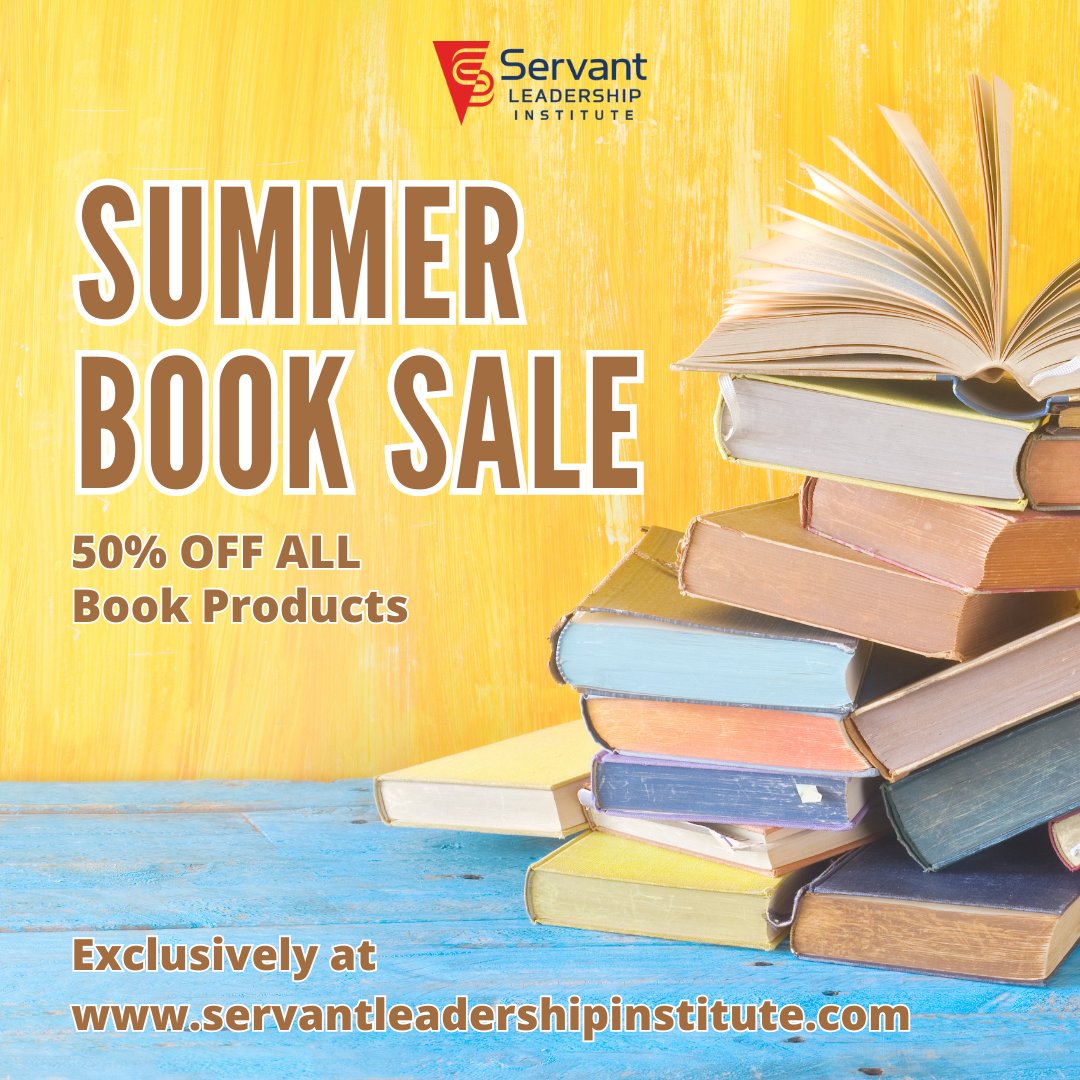 ADD TO YOUR SUMMER READING LIST! We are having a Summer Book Sale, highlighting some of our favorite publications, including Farmer Able, The Servant Leadership Journal and others! Discount Applied at Checkout: buff.ly/2ysHhZq. #booksale #leadershipbooks #servantleaders