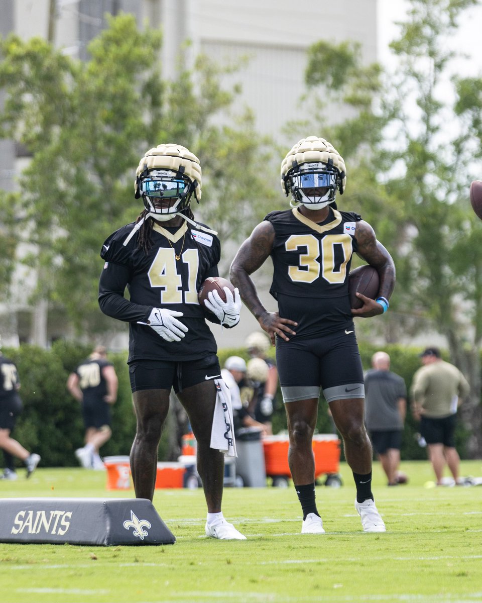 Where do Alvin Kamara  and Jamaal Williams rank among RB duos? 👀

(📸via <a href="/Saints/">New Orleans Saints</a>)