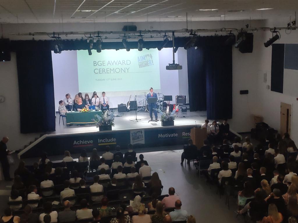 newbattlehigh's tweet photo. We are delighted to celebrate the achievements of our young people this evening at our BGE ceremony.#aimhigher https://t.co/3gC6LzI61G
