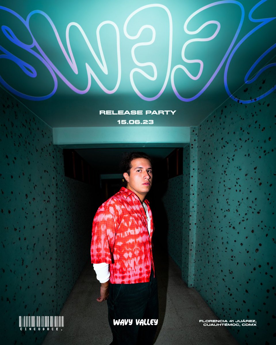 Familia de CDMX! 🇲🇽

Nos vemos este 15/06/23 para presentarles mi nuevo single “Sw33t”

Estoy seguro que será una noche mágica ¿Cuántos activos? 🍄