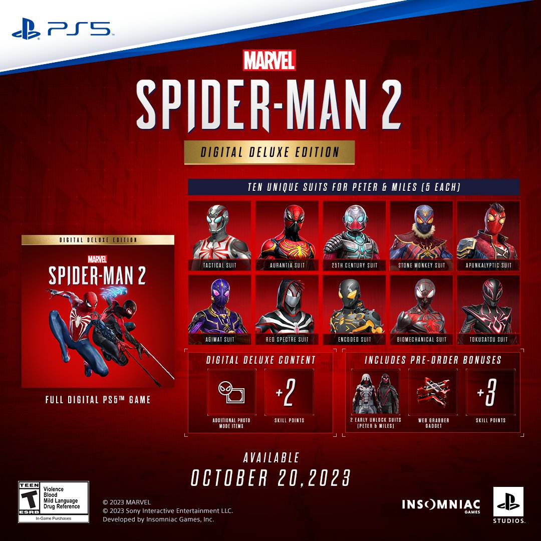 SONY PS5 EDITION STANDARD + Spider Man 2 CD