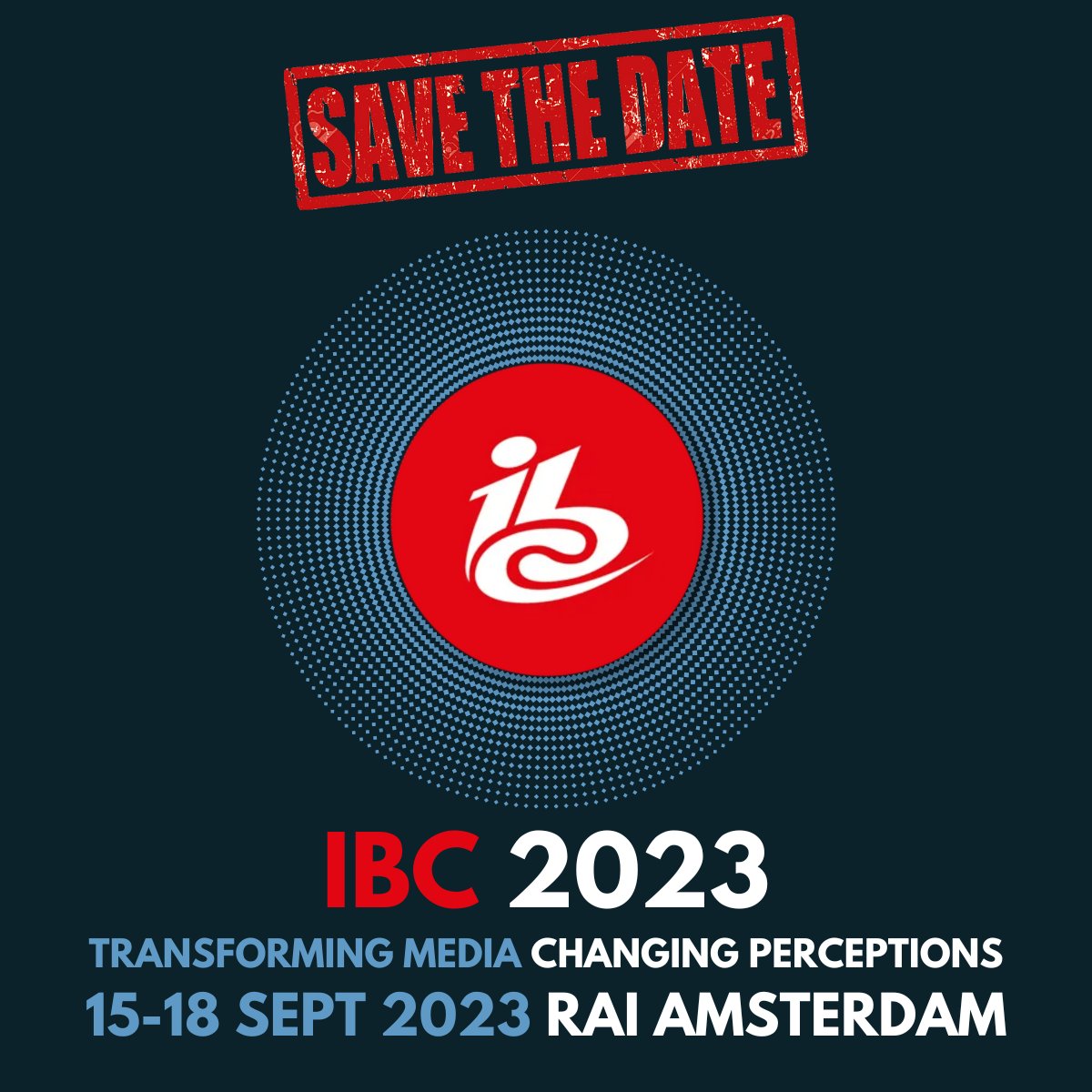 We're definitely not trying to rush summer, but we do want to make sure you get #IBC2023 marked in your calendars. It's happening 15-18 September. We've been working on some absolutely amazing &amp; innovative work this year and that we'll be able to share with you at IBC.