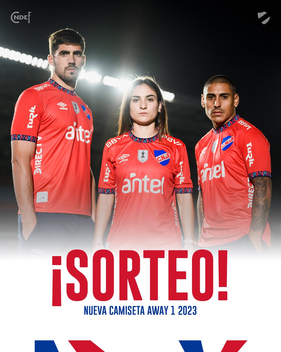 Nacional's tweet image. 𝗦𝗢𝗥𝗧𝗘𝗢 👕

¡Ganate la nueva camiseta Away 1 2023 del Decano! 

Para participar: 
✅ Seguir a @Nacional y a @UmbroUruguay 
✅ RT al tweet 
✅ Arrobar a 2 Bolsos

🗓️ El sorteo se realizará el lunes 19 de junio. 

¡Mucha suerte! 🍀

#ElClubGigante 🔵⚪🔴
