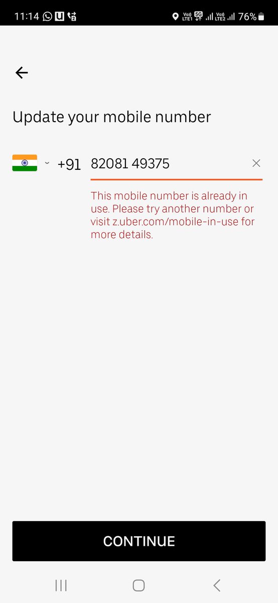 Ankesh33's tweet photo. @UberINSupport Hi @UberINSupport the issue is still not solved as now there is a new issue of the number not getting registered and the rides after 2021 not reflecting on app. https://t.co/z4LQacjA6q
